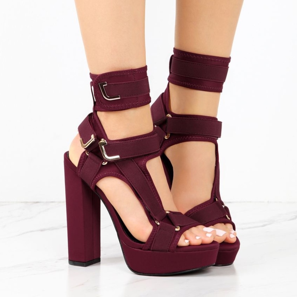 Whine Miss Lola platform heels